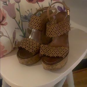 Tory Burch Floral Wedges